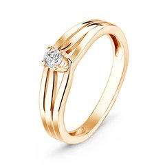 Золотое кольцо с бриллиантами БК2140, 2.23