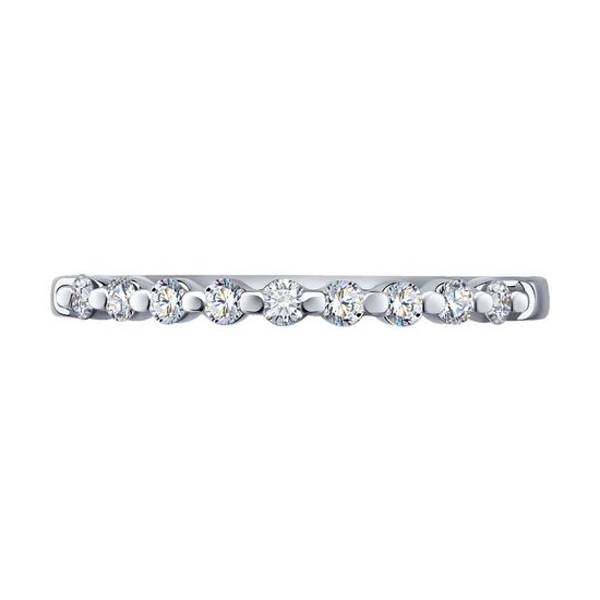 White gold ring with diamonds KW2305D, 15.5