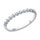 White gold ring with diamonds KW2305D, 15.5